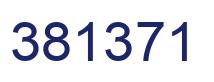 Number 381371 blue image