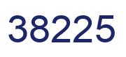 Number 38225 blue image