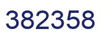 Number 382358 blue image
