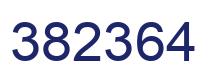 Number 382364 blue image