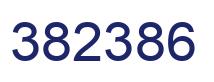 Number 382386 blue image