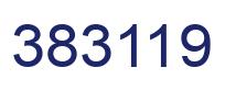 Number 383119 blue image