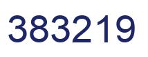 Number 383219 blue image