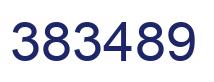 Number 383489 blue image