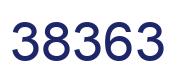 Number 38363 blue image