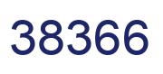 Number 38366 blue image