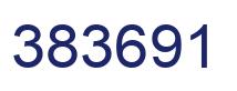 Number 383691 blue image
