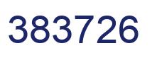 Number 383726 blue image