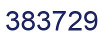 Number 383729 blue image