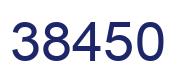 Number 38450 blue image
