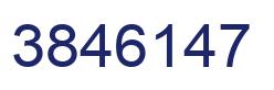 Number 3846147 blue image