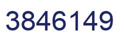 Number 3846149 blue image