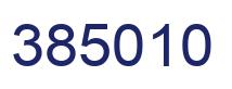 Number 385010 blue image
