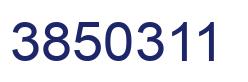 Number 3850311 blue image