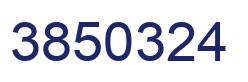 Number 3850324 blue image