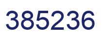 Number 385236 blue image