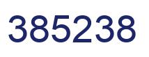 Number 385238 blue image