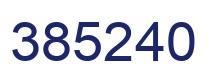 Number 385240 blue image