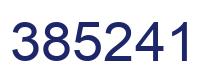 Number 385241 blue image