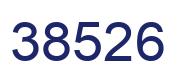 Number 38526 blue image