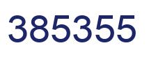 Number 385355 blue image