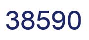 Number 38590 blue image