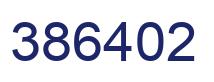 Number 386402 blue image
