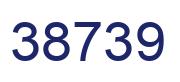 Número 38739 imagen azul