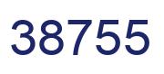 Number 38755 blue image