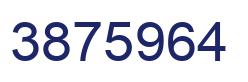 Number 3875964 blue image