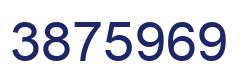 Number 3875969 blue image