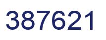 Number 387621 blue image