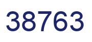 Number 38763 blue image