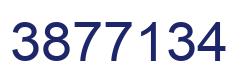 Number 3877134 blue image