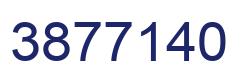Number 3877140 blue image