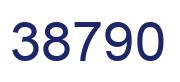 Número 38790 imagen azul