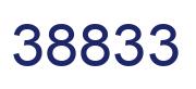 Number 38833 blue image