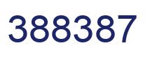 Number 388387 blue image