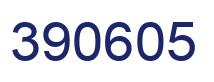 Number 390605 blue image