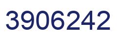 Number 3906242 blue image