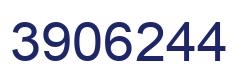 Number 3906244 blue image
