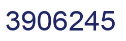 Number 3906245 blue image