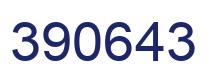 Number 390643 blue image