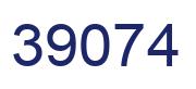 Número 39074 imagen azul