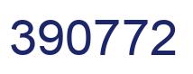 Number 390772 blue image