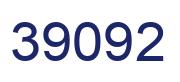 Número 39092 imagen azul