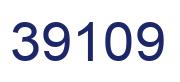 Number 39109 blue image