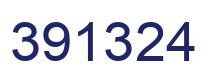 Number 391324 blue image
