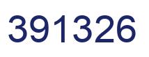 Number 391326 blue image