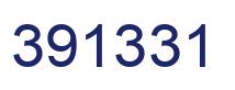 Number 391331 blue image
